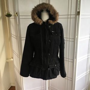 DKNY Black Twill Jacket XL